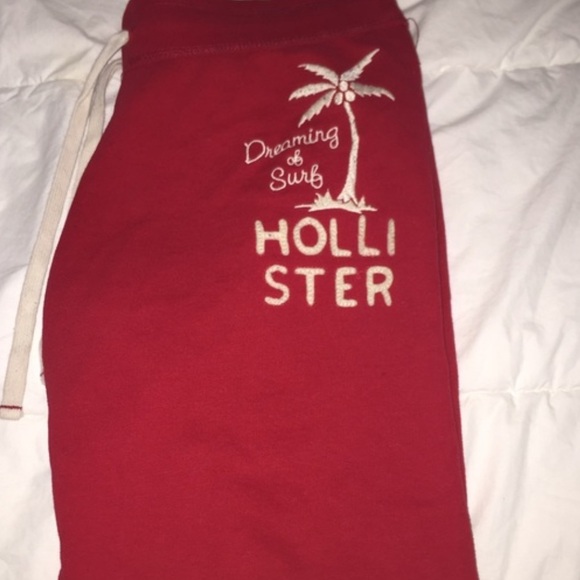 Hollister Red Jogger Sweatpants - Picture 7 of 7